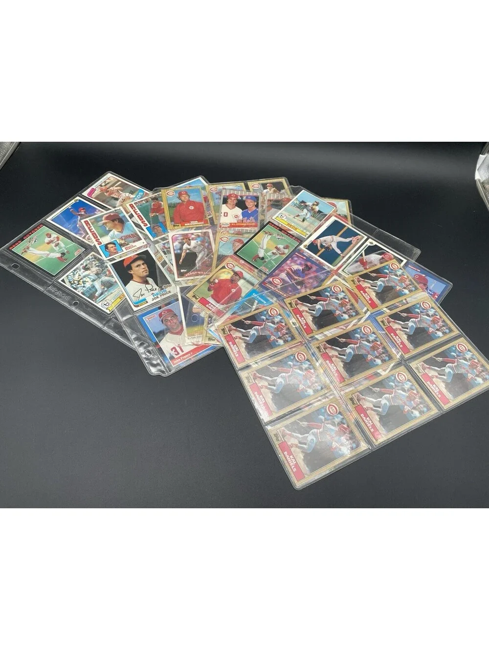MLB Cincinnati Reds Mixed Lot of 60 Different Vintage Trading Cards - 1979-1992